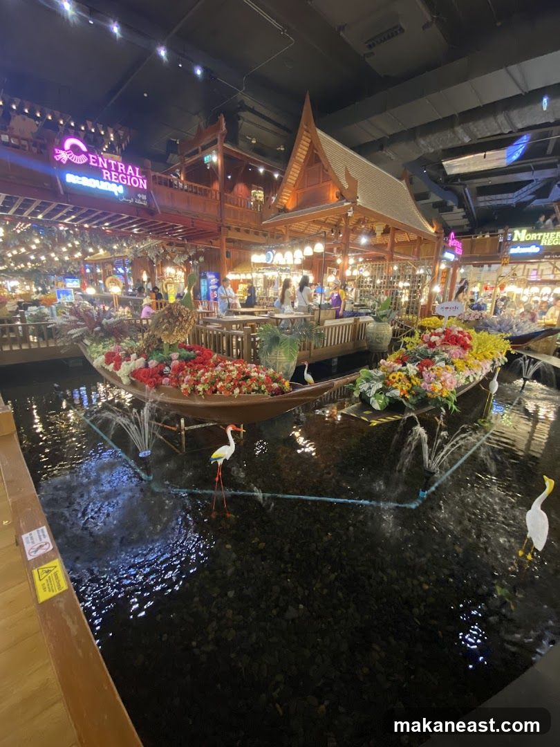 Indoor Market with Water Feature