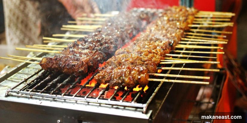 Meat Skewers Grilling