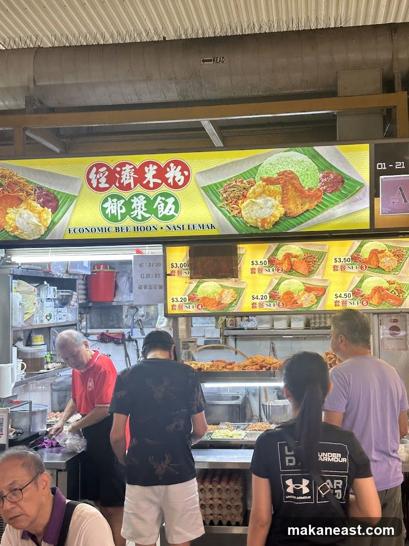 Economic Bee Hoon. Nasi Lemak