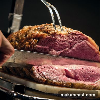 Roast Beef Being Carved