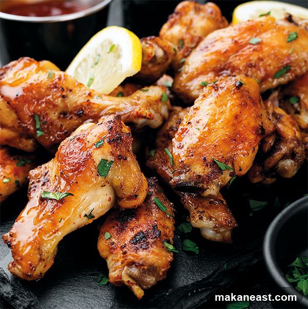 Chicken Wings with Lemon and Sauce