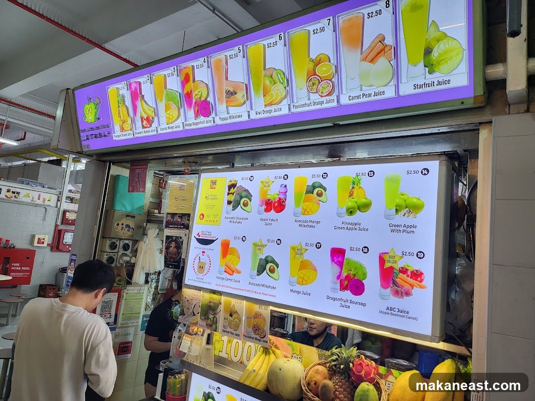 Juice Stand Menu