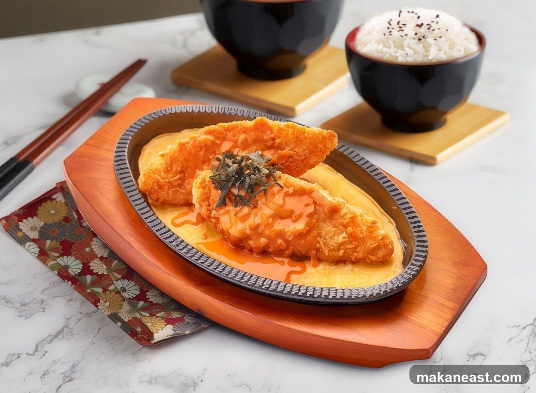 Fried Fish with Sauce and Rice