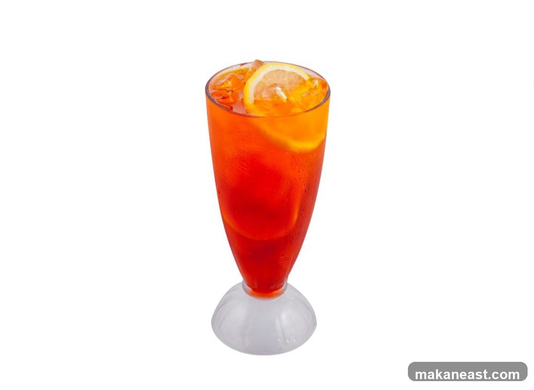 Orange Drink with Lemon Slices