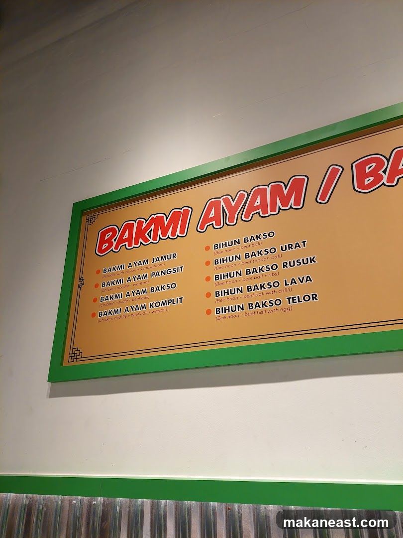 Bakmi Ayam / Bakso Menu