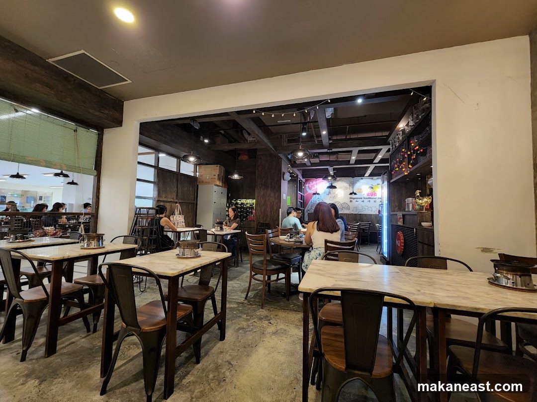 Restaurant Interior with Patrons