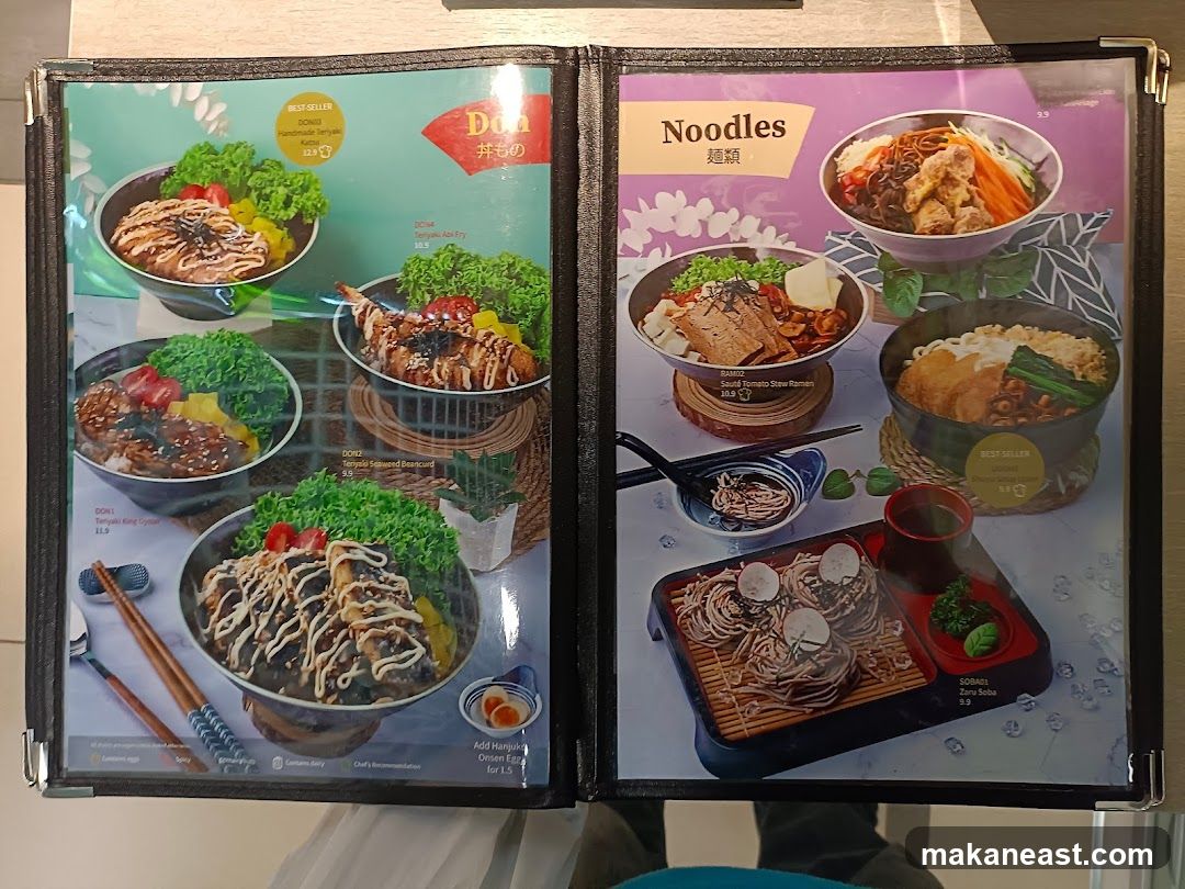 Don & Noodles Menu