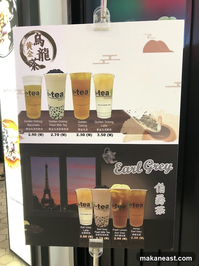 i-tea Menu