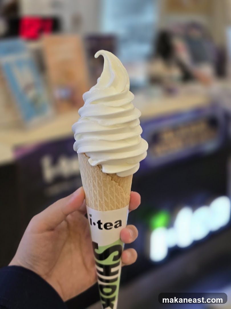Soft Serve Ice Cream Cone