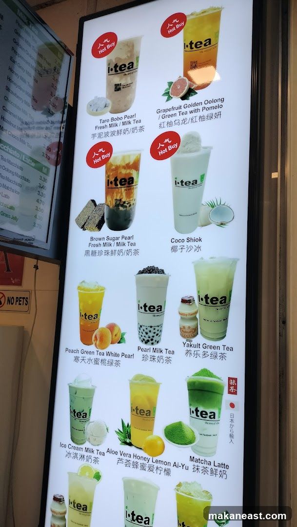 i-tea Menu