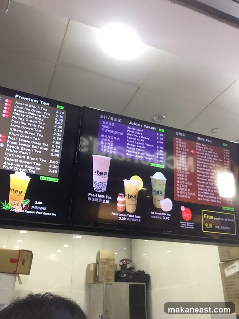 i-tea Menu