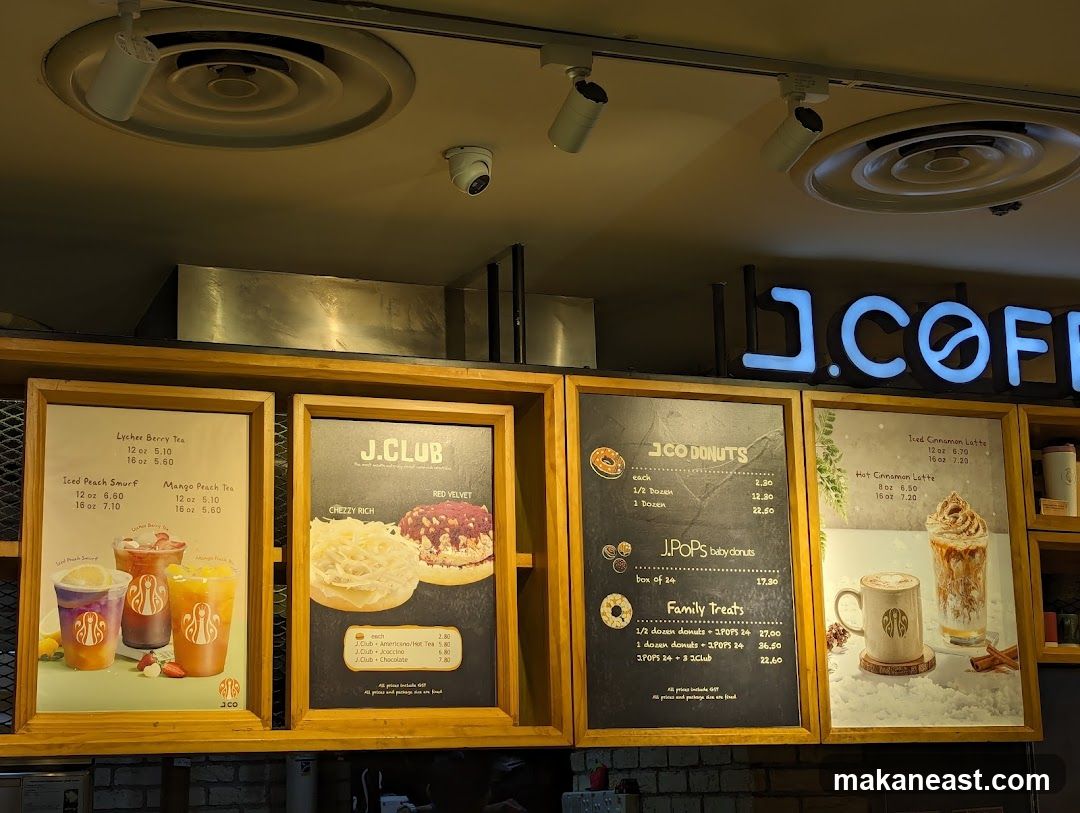 J.COFFEE Menu