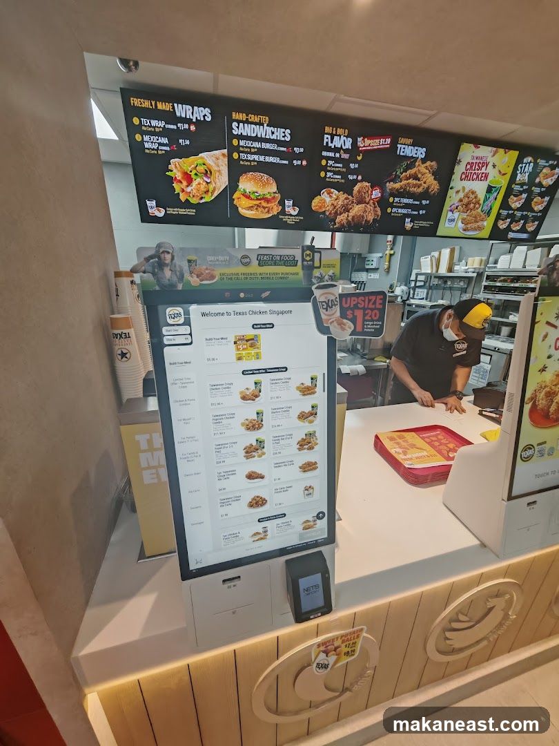 Texas Chicken Singapore Counter
