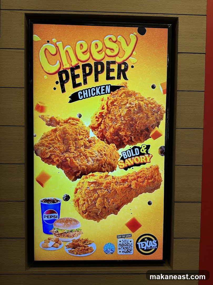 Cheesy Pepper Chicken Advertisement