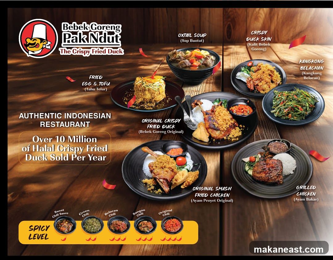 Bebek Goreng Pak Ndut Menu