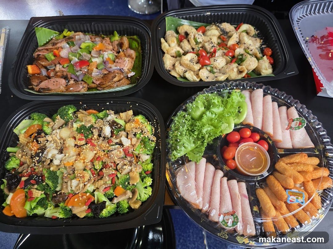 Assorted Takeout Food Platters