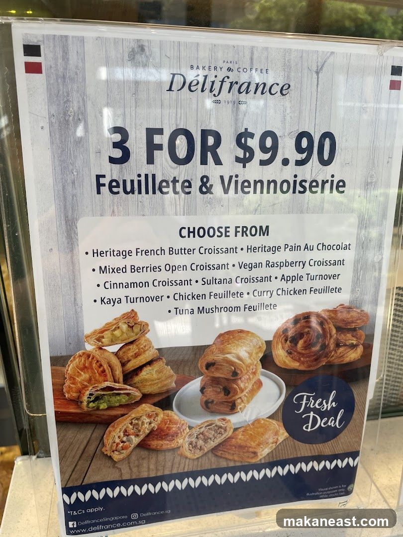 Délifrance Bakery & Coffee Menu