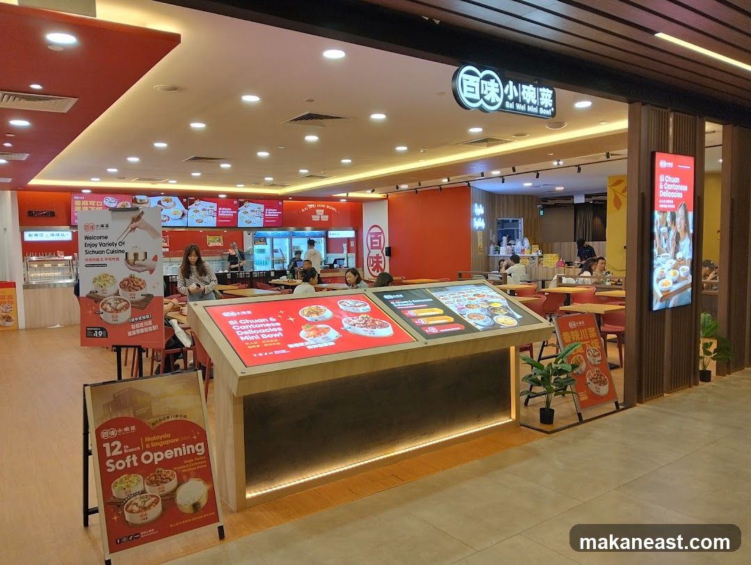 Restaurant Interior with Menu Displays