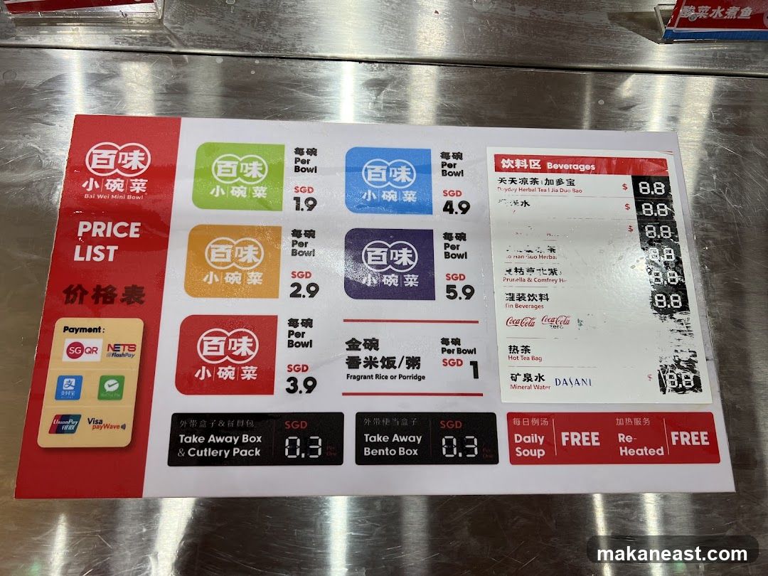 Bai Wei Mini Bowl Price List
