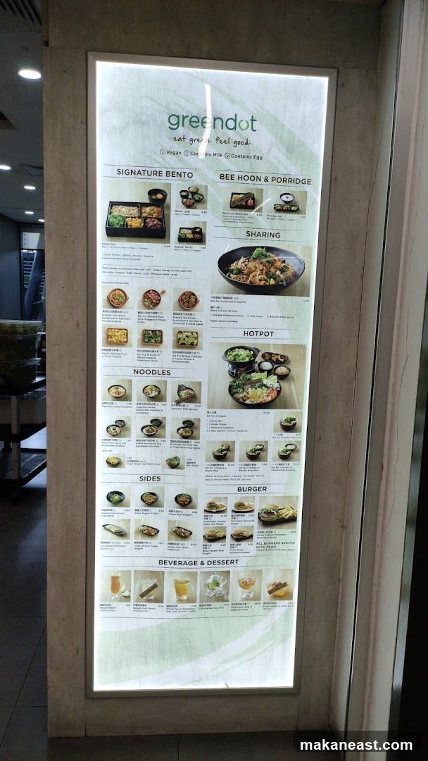 Greendot Menu
