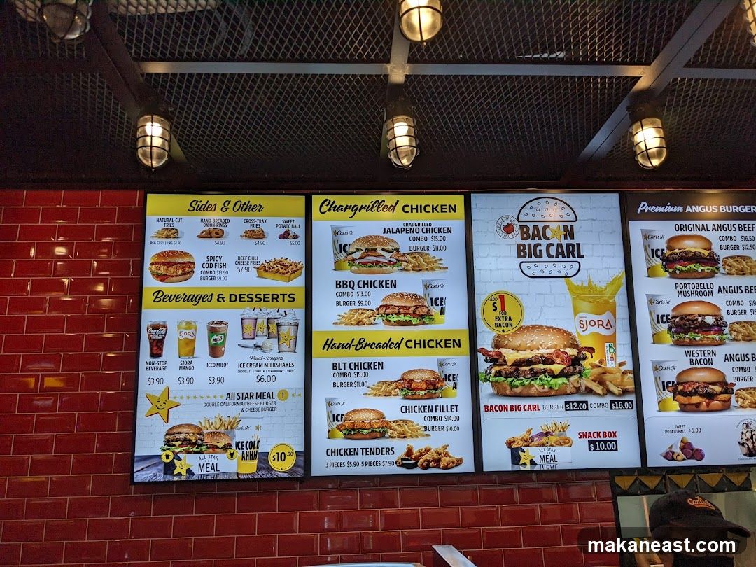 Carl's Jr. Menu