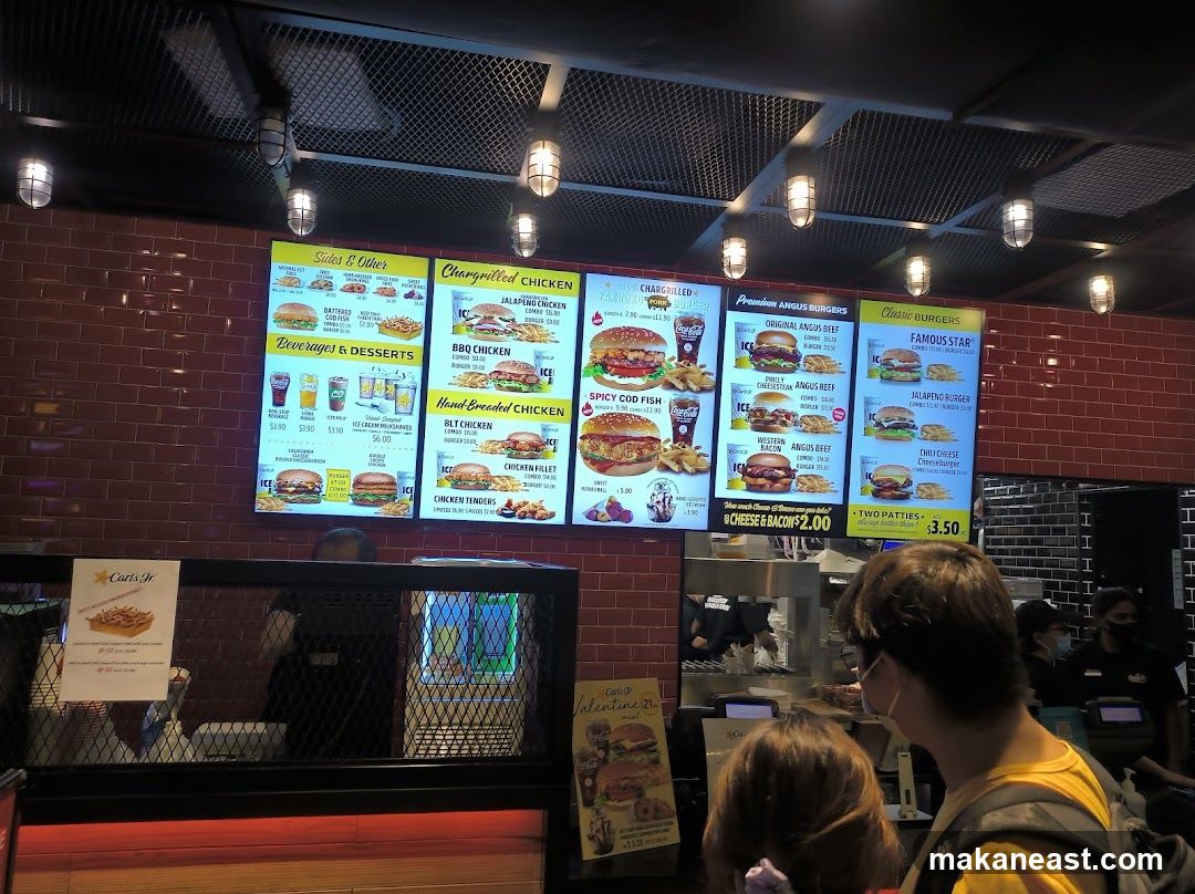 Carl's Jr. Menu