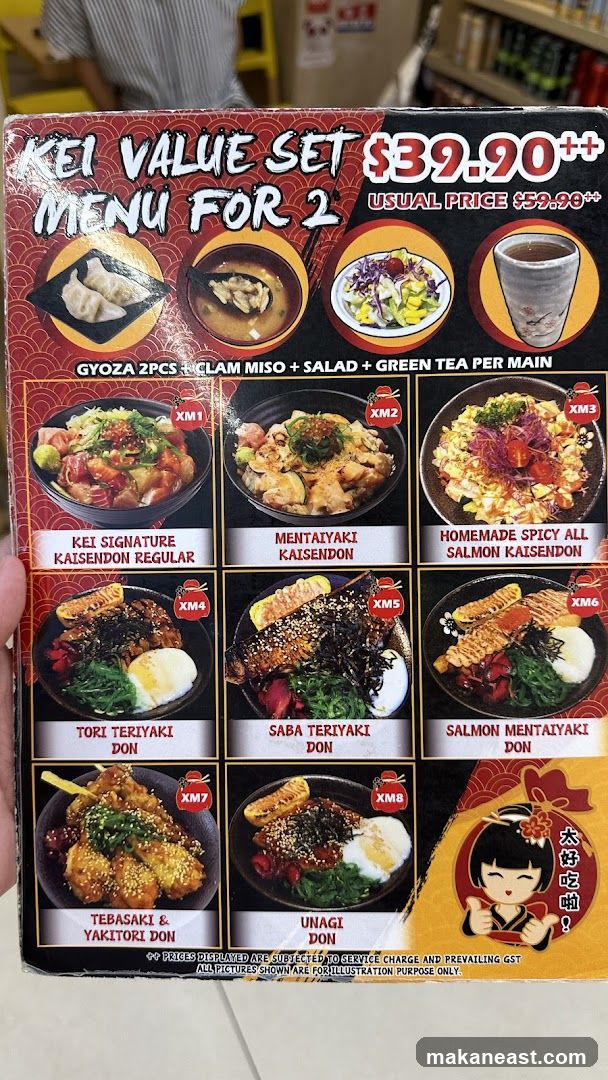 Kei Value Set Menu For 2