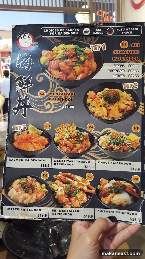 Kaisen Don Menu