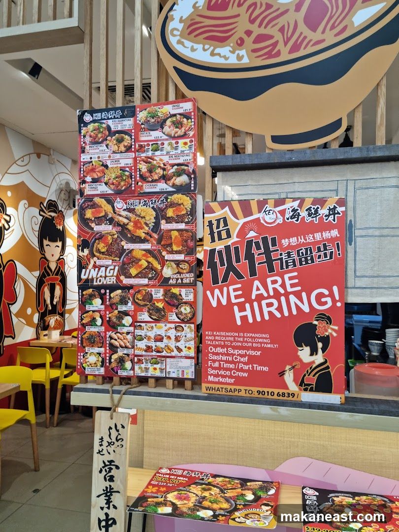Kei Kaisendon Menu