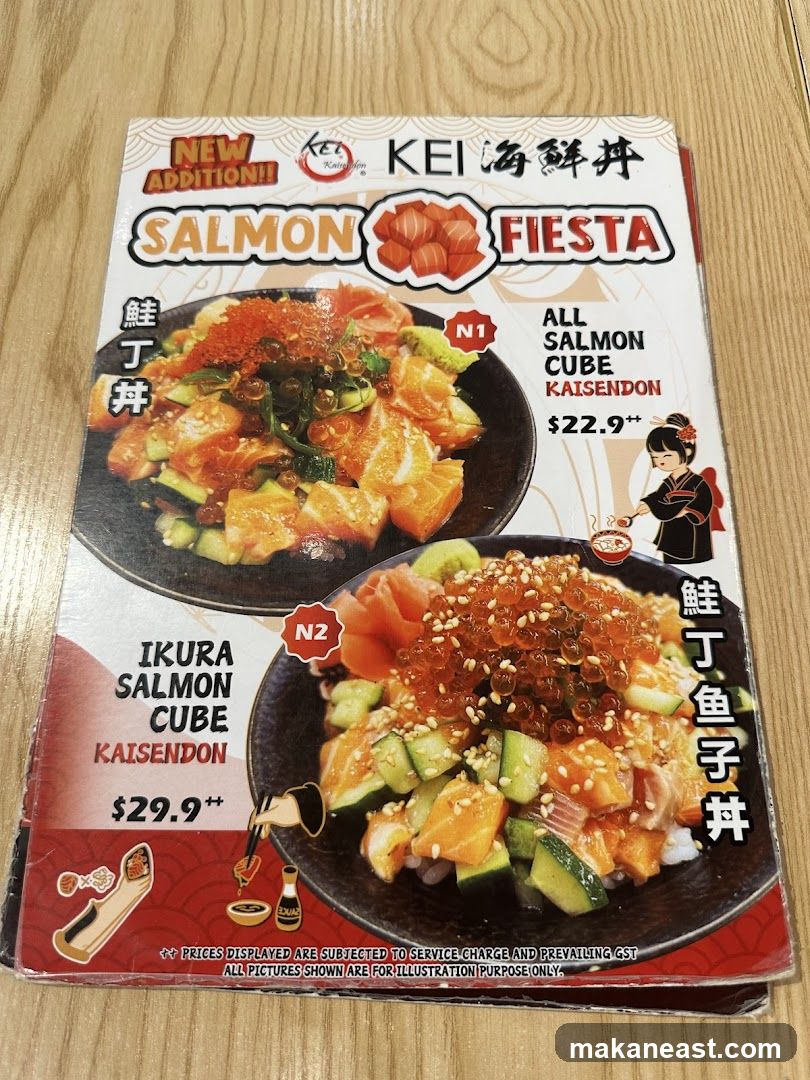 Salmon Fiesta Menu