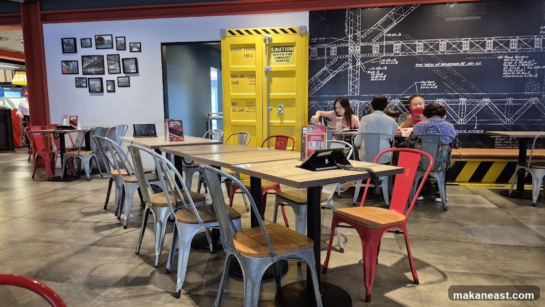 Restaurant Interior with Industrial Decor
