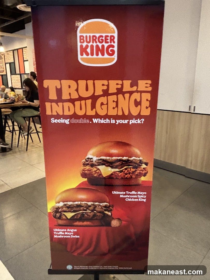 Burger King Truffle Indulgence Banner