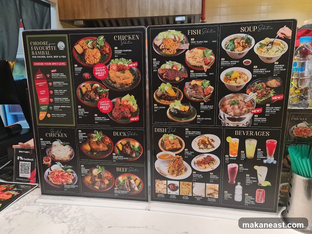 Food and Beverage Menu