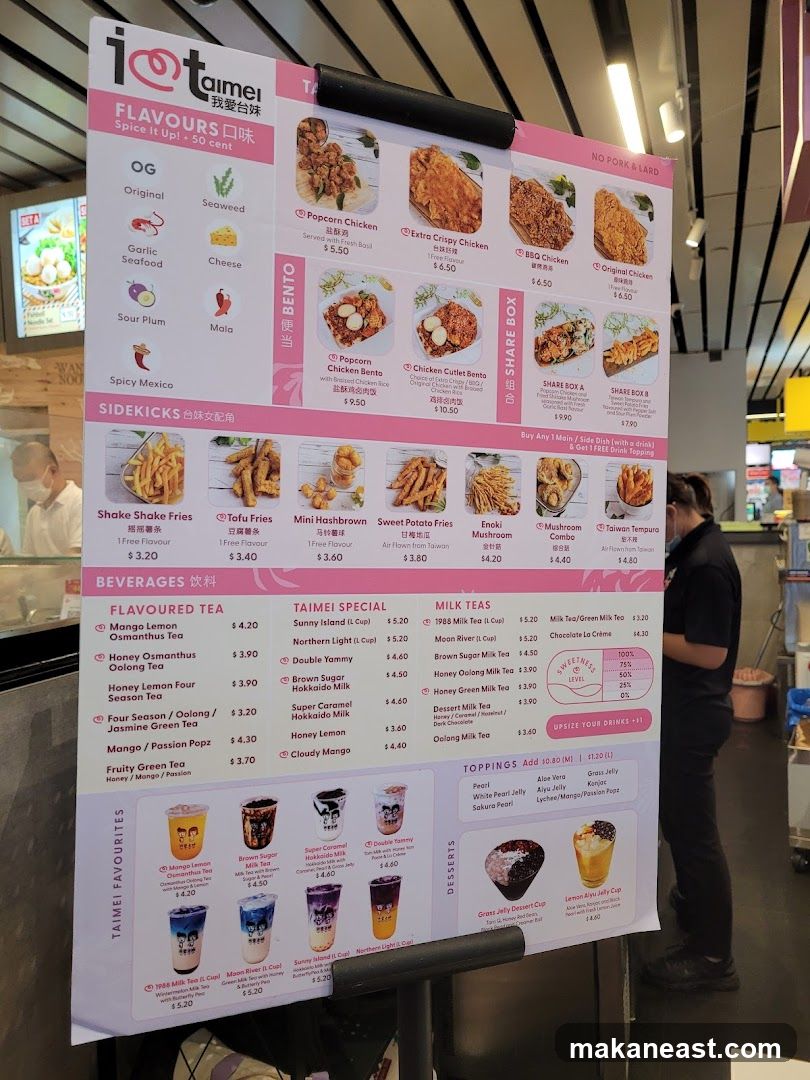 Taimei Menu