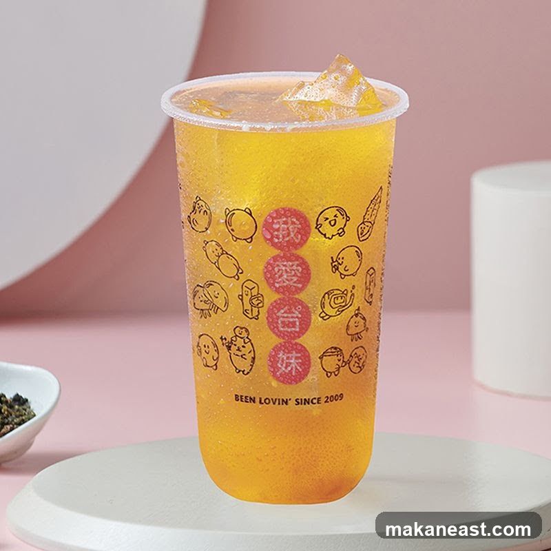 Beverage with Cartoon Decorations