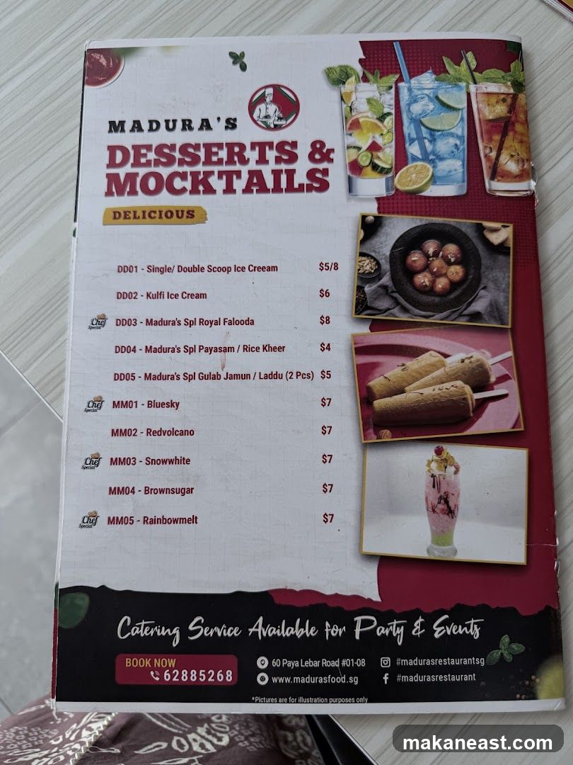 Madura's Desserts & Mocktails