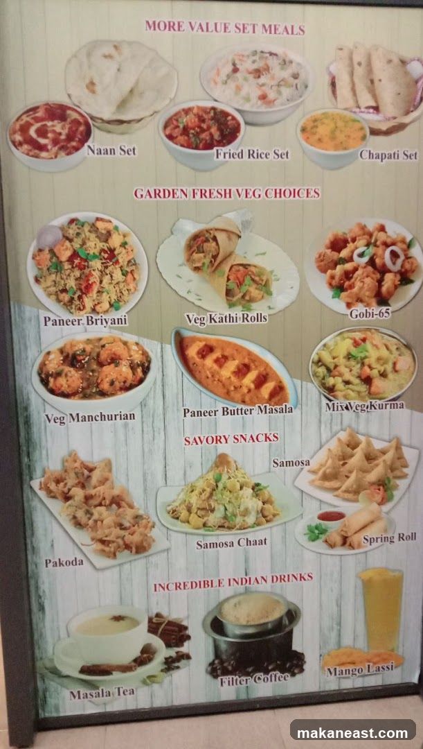 Indian Food Menu