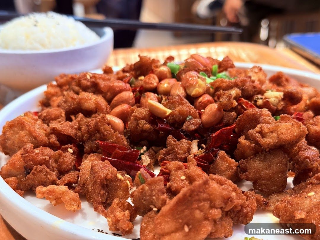 Spicy Fried Chicken with Peanuts