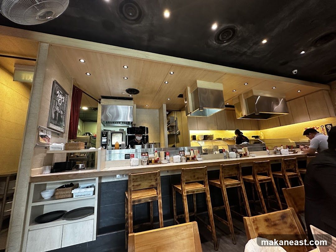 Restaurant Interior with Counter Seating