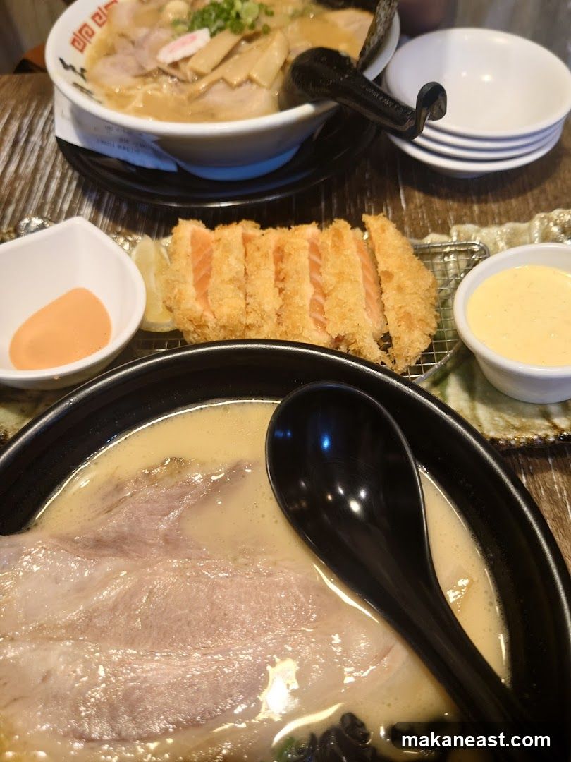 Ramen and Salmon Appetizer