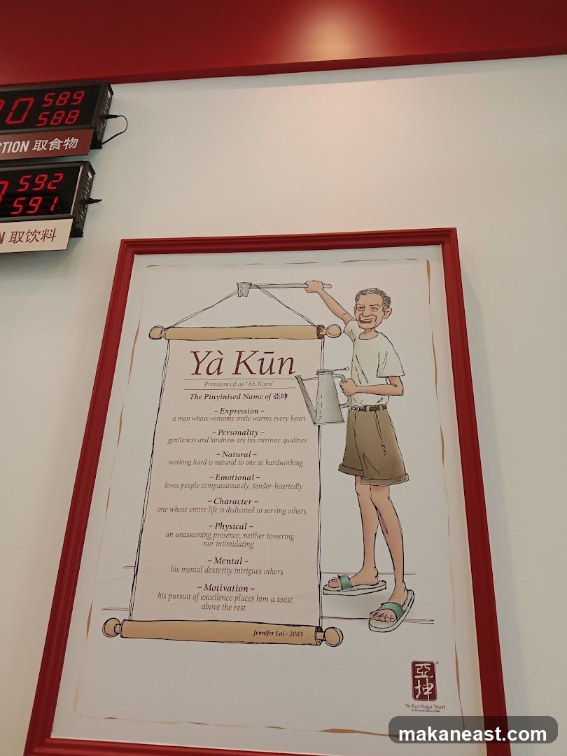 Ya Kun Kaya Toast Information Poster