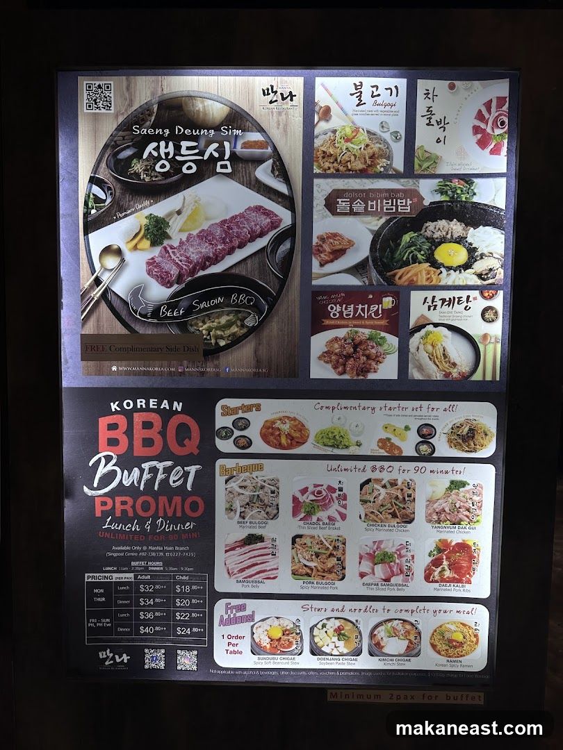 Korean BBQ Buffet Promo