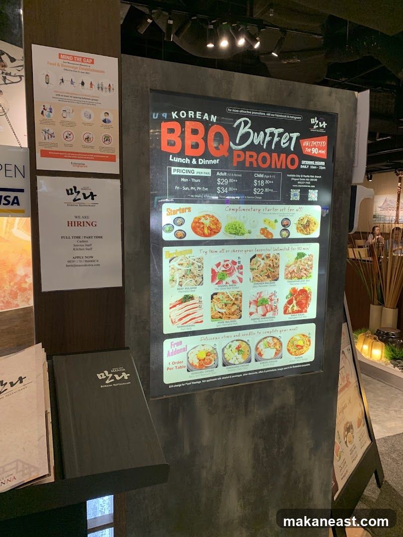 Korean BBQ Buffet Promo