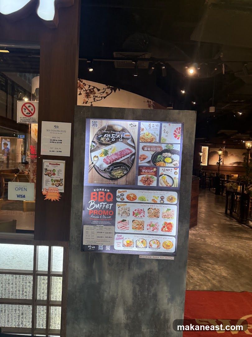 Korean BBQ Buffet Promo