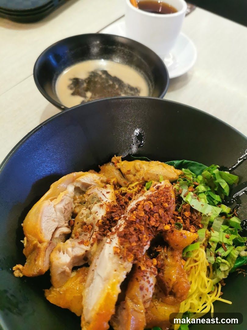 Noodles with Chicken and Soup