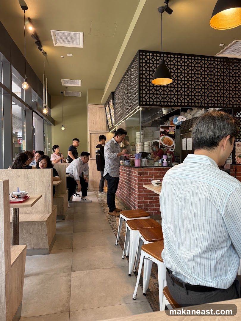 Restaurant Interior with Customers