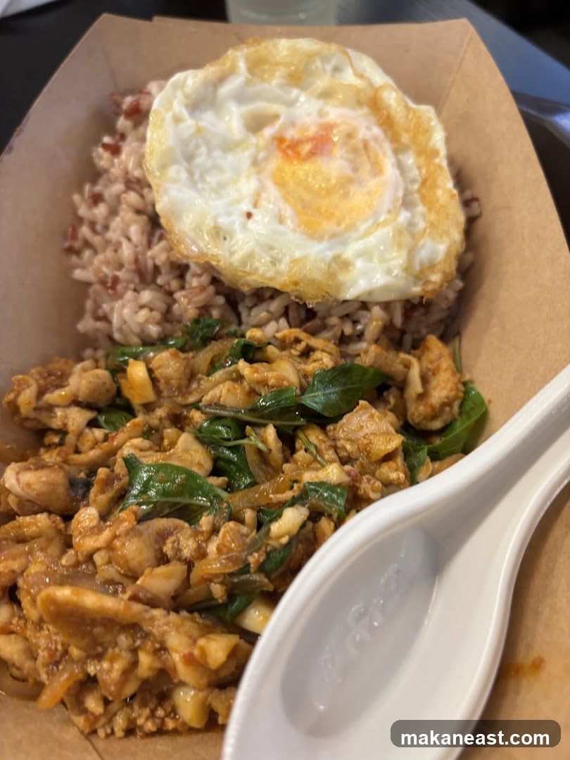 Chicken and Rice with Fried Egg