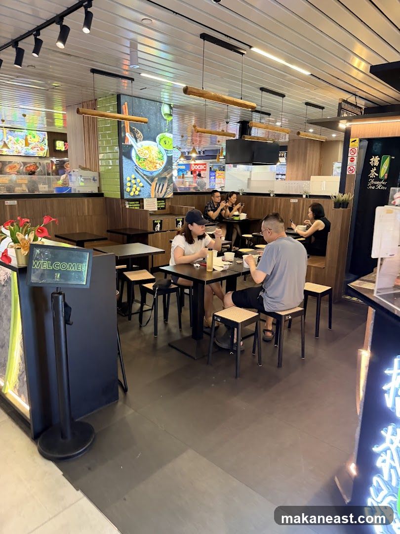 Restaurant Interior with Diners
