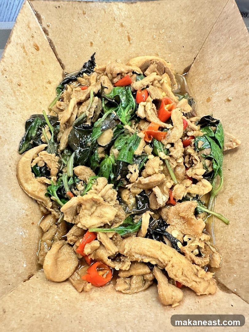 Stir-fried dish with meat and vegetables