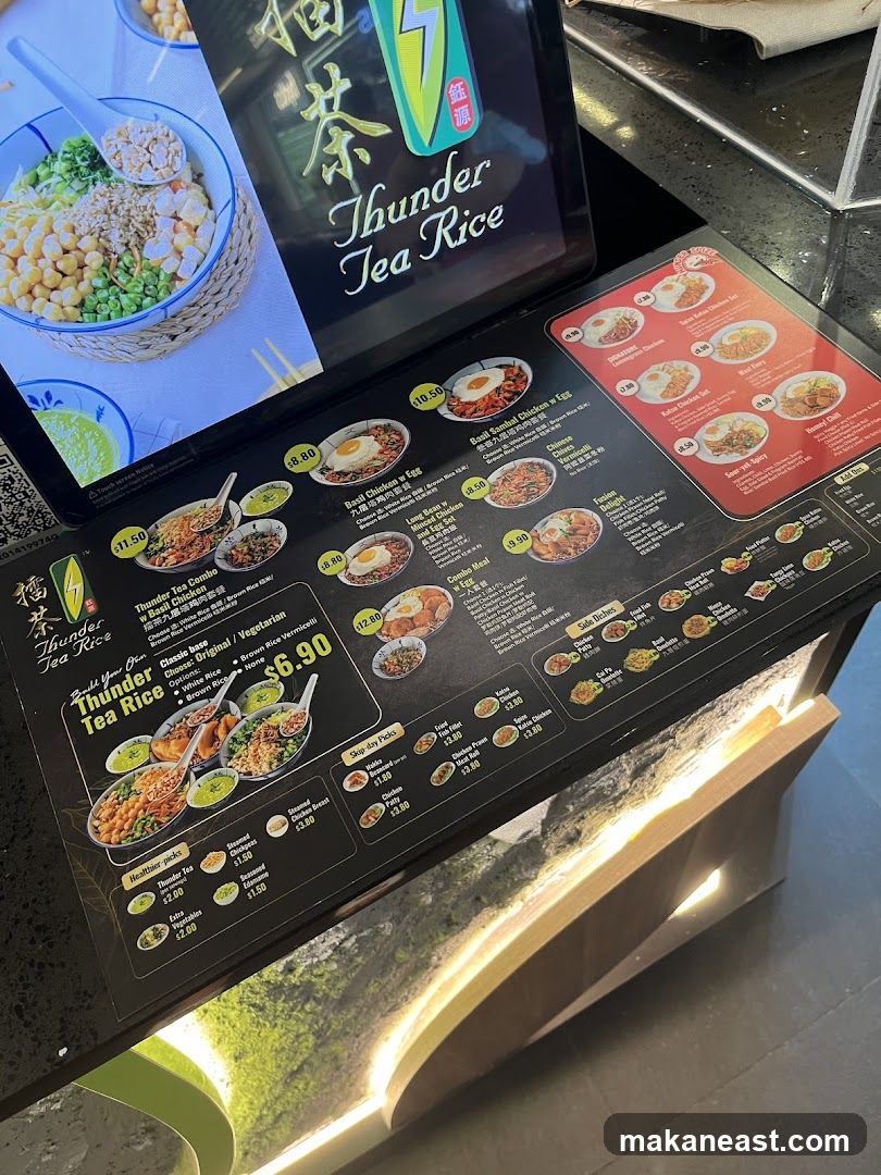 Thunder Tea Rice Menu